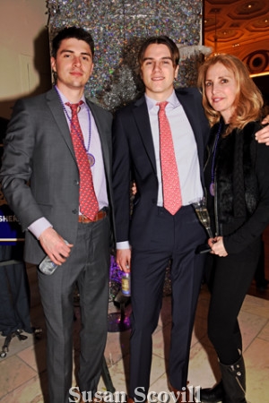 14. Karin Copeland came to the New Year's Day event with her sons Trevor and Dane Copeland.