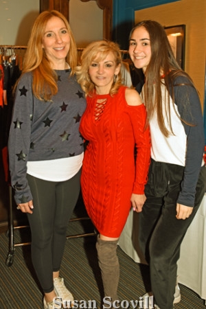 11. Julie Hersh and her daughter Jennifer of Addison Bay fashion x Fitness line paused for a photo with Donna Martella (center) of BellaDonna Gifts and Gift Baskets in Wayne..