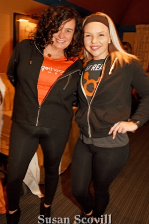13. Missy Perry and Keri Milligan of Orangetheory Fitness Devon had fun at the event.