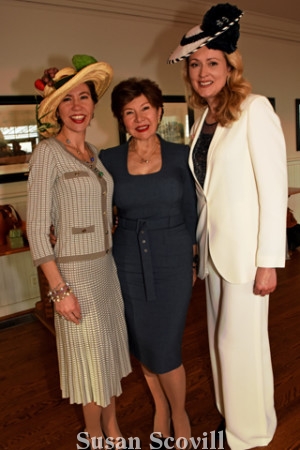 9. Milica Schiavio and her mother Gordana Loncar paused for a photo with Milliner Zoya Egan.