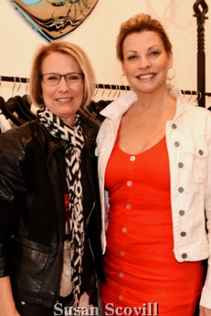 6. Carol Rohrbaugh chatted with Donna Coghlan.