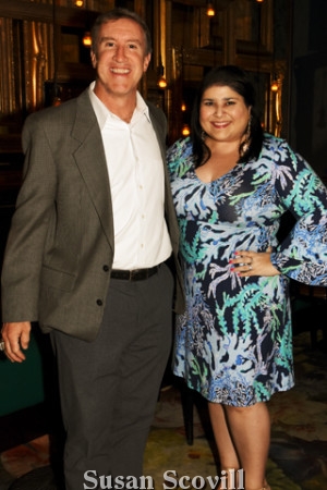 2. Bill Burgoyne chatted with Jennifer Robinson.