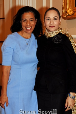 9. Carol Home Penn of Clemens Construction Company shared a moment with Lisa Silveri of The Agency Real Estate.