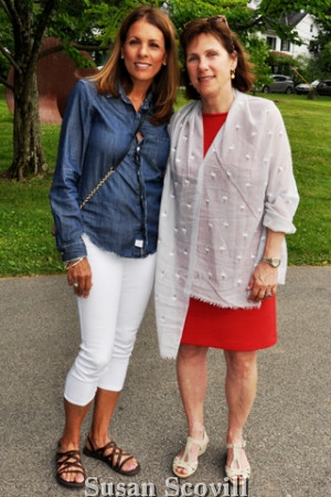 6. Board members Irma Fralic and Amy Branch paused for a photo.