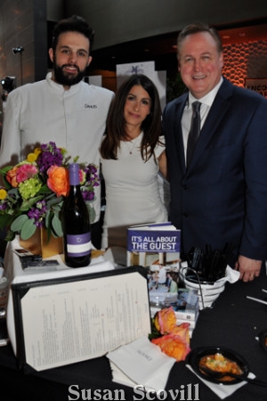 21. Davios brought samples of their menu to the event.Joey Martinelli, Anny Deese and Michael Dombrowski manned the Davios table.