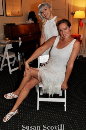 14. Valerie Vuolo and Melissa Dunphy shared a moment at the Sedgley Club.