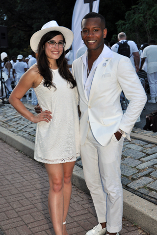8. Gabrielle Ochoco attended with Sabir Peele, stylist and founder of Men’s Style Pro.asnd ''Most Elegant Men'' judge.