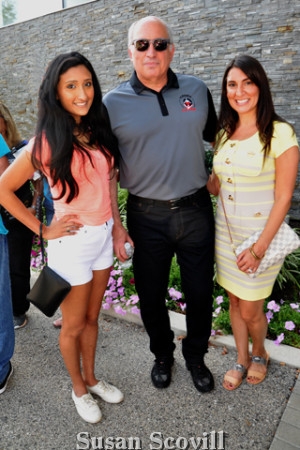 4. Sheel Bhuta and Natalie Sadle chatted with Cosmo DeNicola (center)