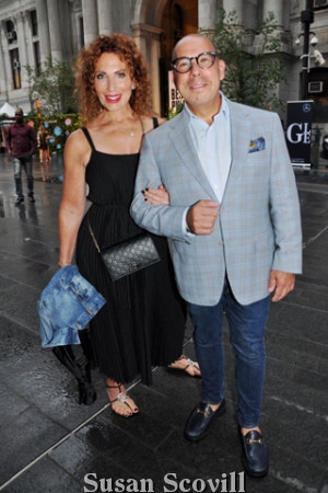 2. Jenine and David Neff were pictured arriving at the VIP party..