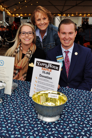 15. Krissy and Susan Guthrie and Conner Hullhorst sold many Yappy Hour raffle ticket!