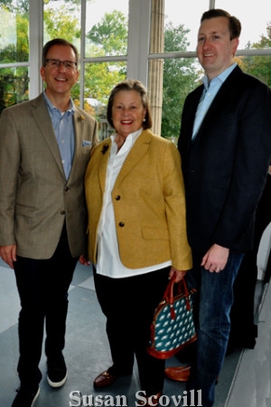 9. Rob Saxon of Mannna, his mother Linda Regnery and Blair Weikert enjoyed the event.