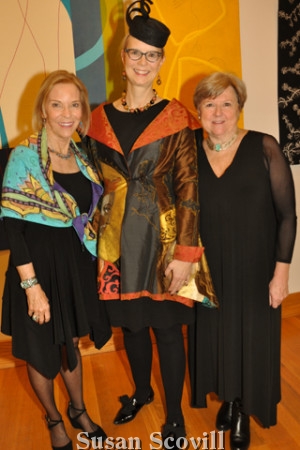 2. Jane Milosch, Craft Forms 2019 Juror (center) paused for a photo with Benefactor Ann McIlvain (left) and Nancy Campbell