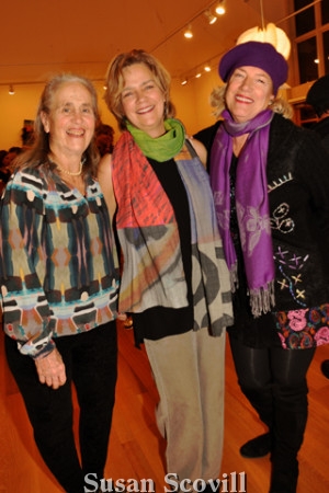 7. Gerry Tuten, Maria Archer and Helen Labelle shared a moment during the preview party.