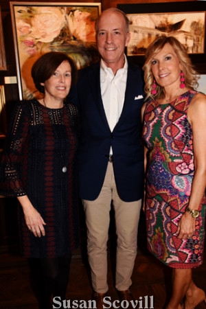 4. Publicity Chair Bridget Devine, her husband Jay Devine and committee member Cindy Pinnie paused for a photo during the Preview event. Bridget and Jay Devine are also Family Sponsors.