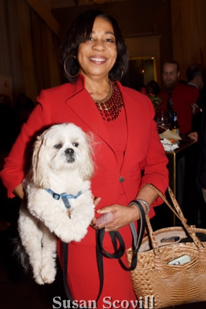 10. Vanessa Hunter brought Polo her Maltese shi tsu to the reception!