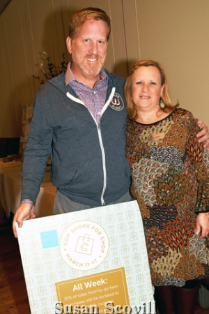 14. Mark Weinmann of Workhorse Brewing Co. chatted with King of Prussia District's Julie DelMasi during the kickoff event.