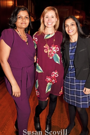 5. Palak Shah, Elizabeth Convery and Monica Jindia.