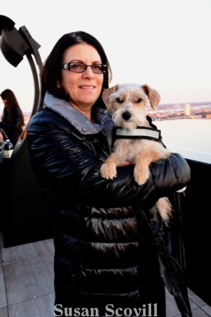 15. Michelle Estelle brought her adorable Schnoodle "May Dean" to the opening party.
