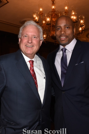 U.L.R.E Chair Bill Pennewell and Sandy Sandiford of CNTRLX Investments.