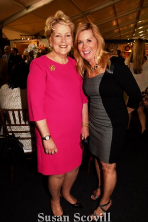 8. Philadelphia Art and Antiques Show chair Lynn Gadsden chatted with Sally Sharkey.