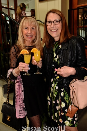 2. Deborah Van Cleve and Cecilia Rudman raised their Van Cleve champagne flutes in a toast to the event.