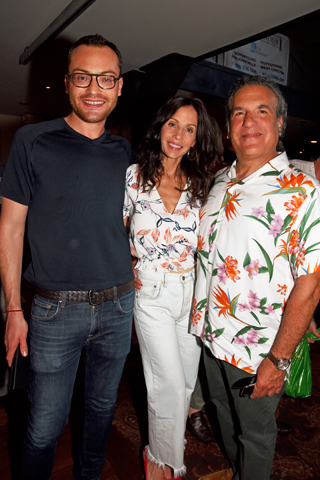12. Drew Coblitz chatted with Diane Crossley and Peter Brotman.