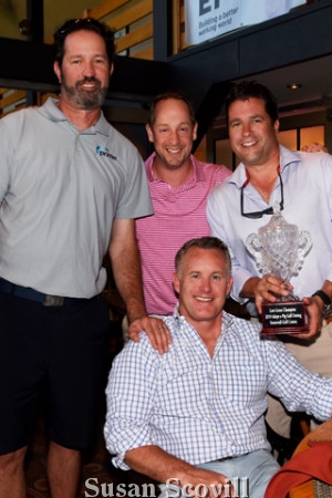 3. Shawn Blackburn, Mark Ridge, Dennis Blake and David Kelly won the Low Gross Championship cup!