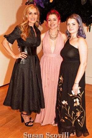 16. Artist Rebecca Segall (left), pictured with Ava Haitz and Gwen Nardone, displayed some of her work during the preview event.