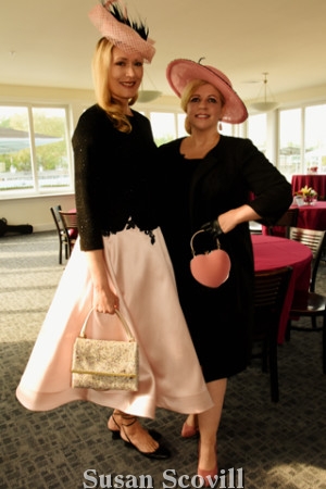 6. Zoya Egan and Kathleen Kenneally.sported Zoya's millinary at the Kentucky Oaks party,