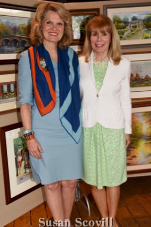 10. Devon Country Fair co-chairs Eileen Devine and Darlene DiGorio loved the art gallery