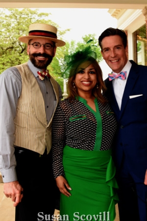 11. Joseph Mengari and Jim Donovan shared a moment with Thanuja Hamilton M.D.