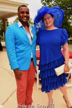 4. Television personality Ernest Owens was pictured with the fashionable Sharon Kozden.