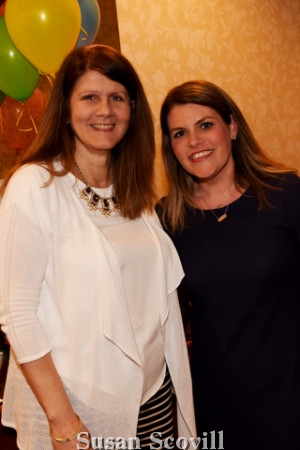 10. Antoinetta Lutz and Meghan Clark were pictured arriving at the event.
