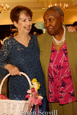 4. Connie Grazel chatted with Hazel Jefferson.