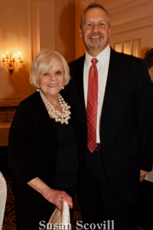 6. Conestoga Branch president Denise Degas paused for a photo with Paoli Hospital president Jim Paradis.