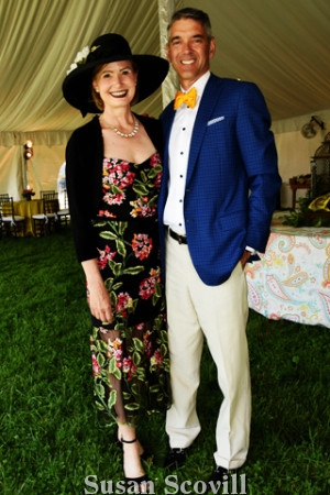 2. Picnic committee member Milica Schiavio paused for a photo with Dr. Scott Smith.