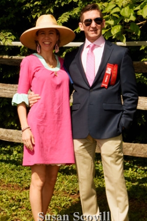 2. Picnic committee member Milica Schiavio paused for a photo with Dr. Scott Smith.