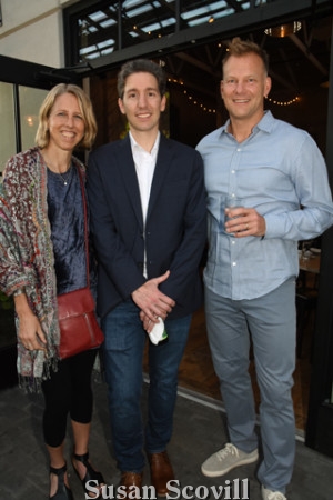 4. Kate Williams, CEO of 1% For the Planet and Jon Cociina chatted with Richie Graham during cocktails.