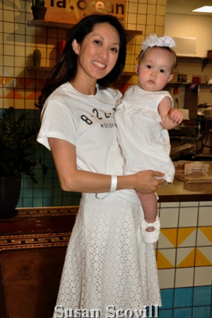 2. DEB co-chair Kayli McGovern brought her daughter Natalie to the kick-off event at The Bourse.