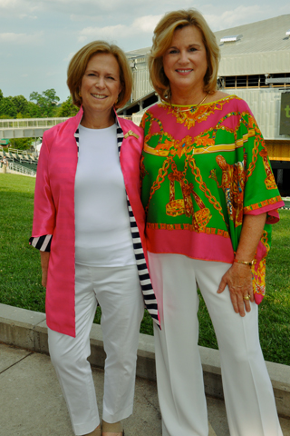 2. Nancy R. Newman, Executive Vice President at the Mann paused for a photo with president and CEO of the Mann Center, Cathy Cahill.