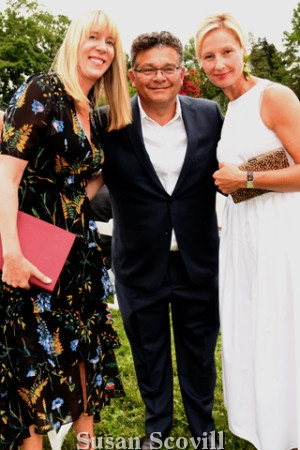 9. Lindsay Townhill and Jessie Deming chatted with Woodmere's CEO Bill Valerio.