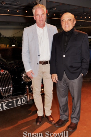 14. Dr. Ian Krantz chatted with CCfK board member and owner of Simeone Automotive Museum Fred Simeone.