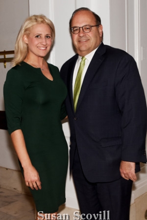 3. Stephanie Turzanski chatted wthand Allan Domb.