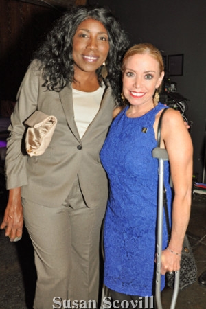 15. Malcolm Jenkin's mother Gwendolyn chatted with Sheila Hess at the event.