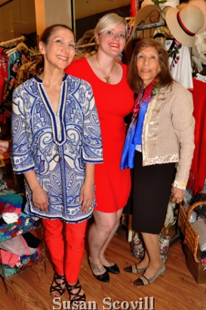 4. Conni and her mother Seda Alexandrian paused for a photo with Diana Schlosser wearing her new dress purchased at Touche!