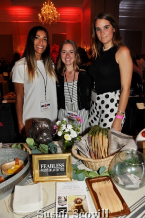 16. Erica Spadaccim, Julia Hardie and Haley Vaughn manned the Fearless Restaurants table