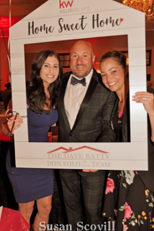 8. KellerWilliams Realtors Ashley Batty, Greg Basile and Lori Rogers paused for a photo in a frame!