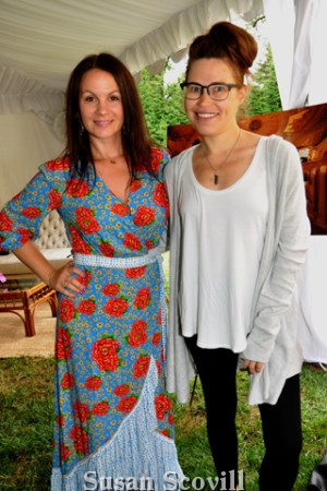 5. Program Book Co-Chair Magdalena Means chatted with Stephanie Potter.