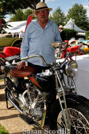 19. Michael Casale won “Best of Show” for this motorcycle.