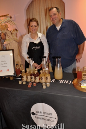 11. Gretchen Krawczyk of Party Hosts and Erich Sizelove of Bar Spoon served guests at the party.